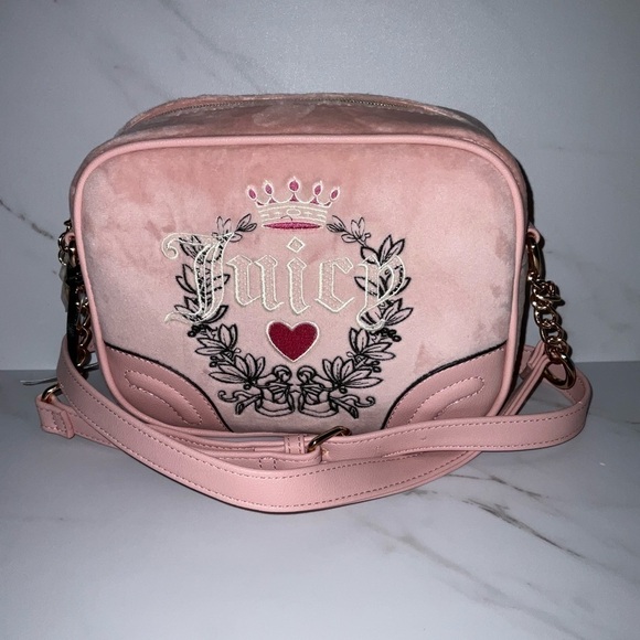 juicy couture pink diamond heritage crossbody - Picture 1 of 8